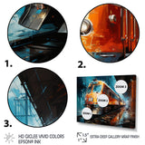 Train Dynamic Abstractions - Train Canvas Wall Art
