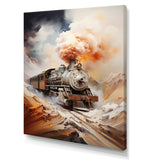 Abstract Train Elemental Express I - Train Canvas Wall Art