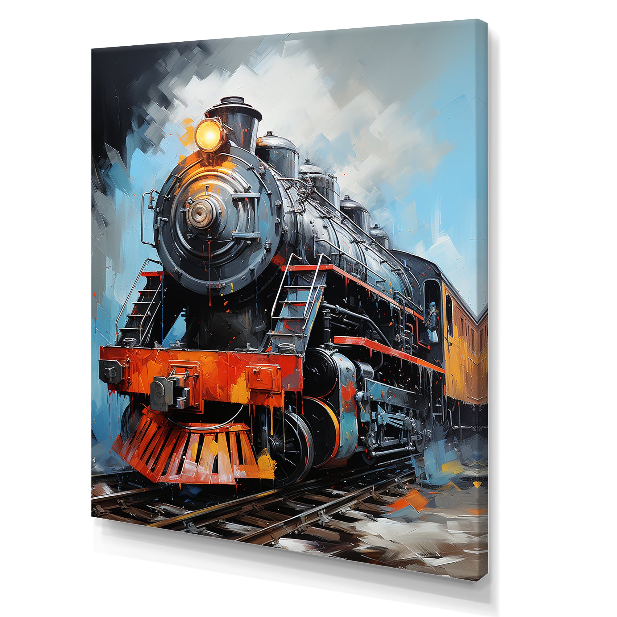 Train Fluid Motion - Train Canvas Wall Art