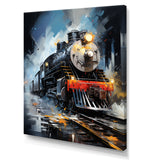 Abstract Train Fluid Motion - Train Canvas Wall Art