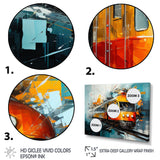Train Fragmented Rhythm - Train Canvas Wall Art