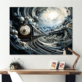 Train Geometric Momentum I - Train Canvas Wall Art