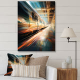 Train Luminous Trail Lights I - Train Canvas Wall Art