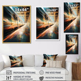 Train Luminous Trail Lights I - Train Canvas Wall Art