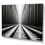 Train Minimalist Tracks I - Train Canvas Wall Art