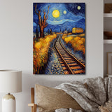 Train Rails By Vincent - Train Canvas Wall Art