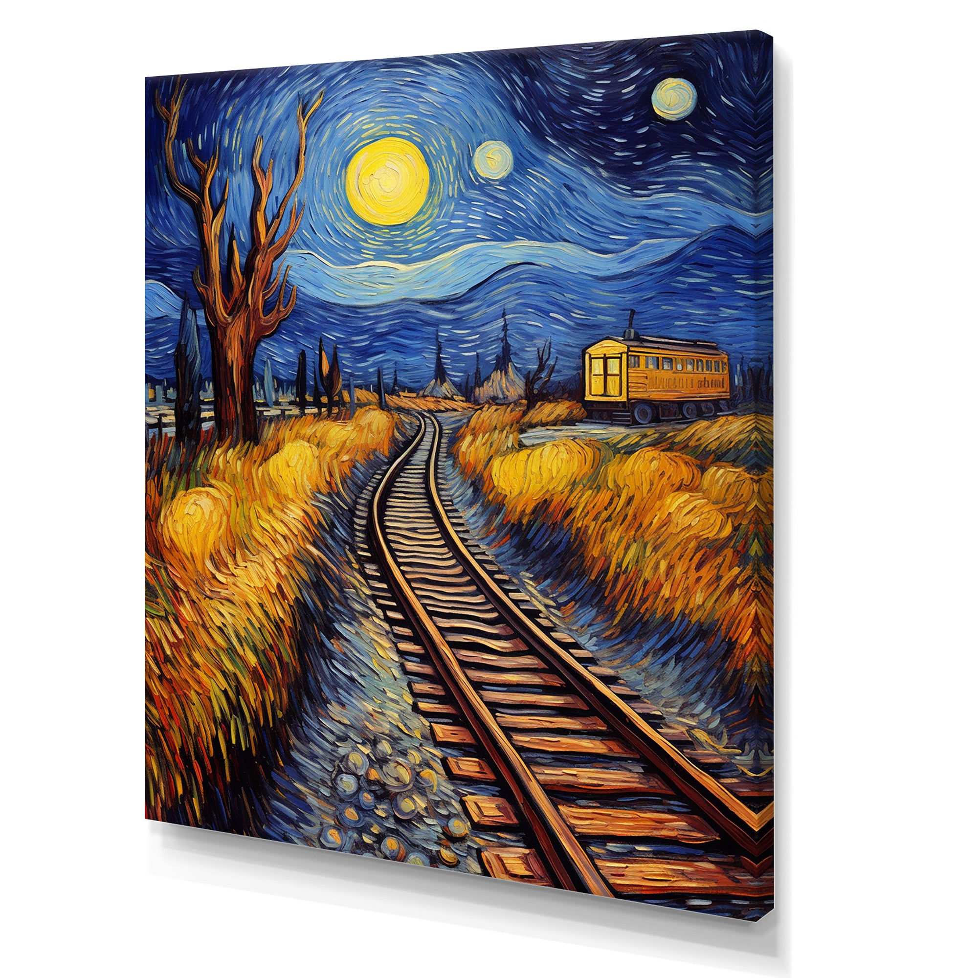 Train Rails By Vincent - Train Canvas Wall Art