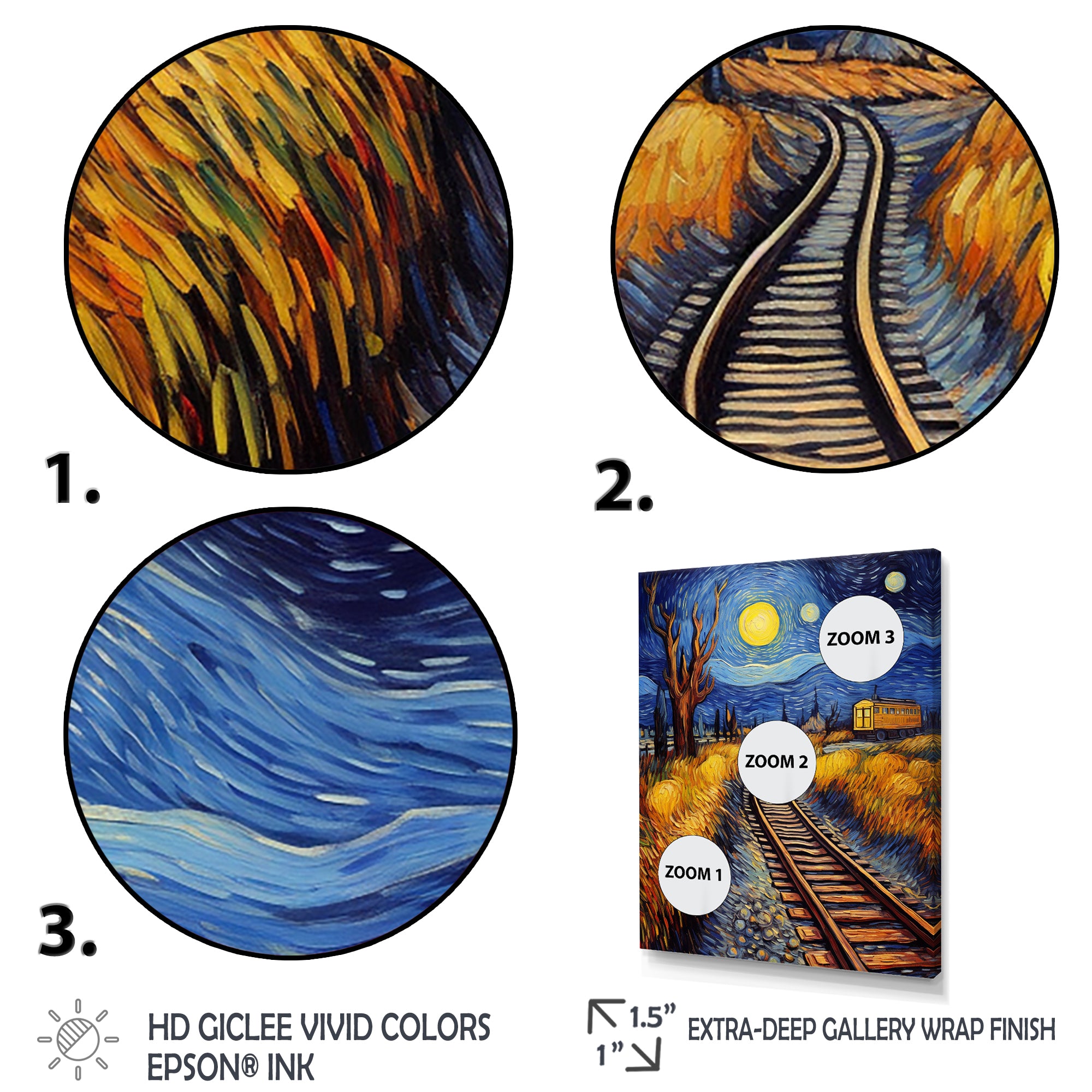 Train Rails By Vincent - Train Canvas Wall Art