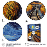 Train Rails By Vincent - Train Canvas Wall Art