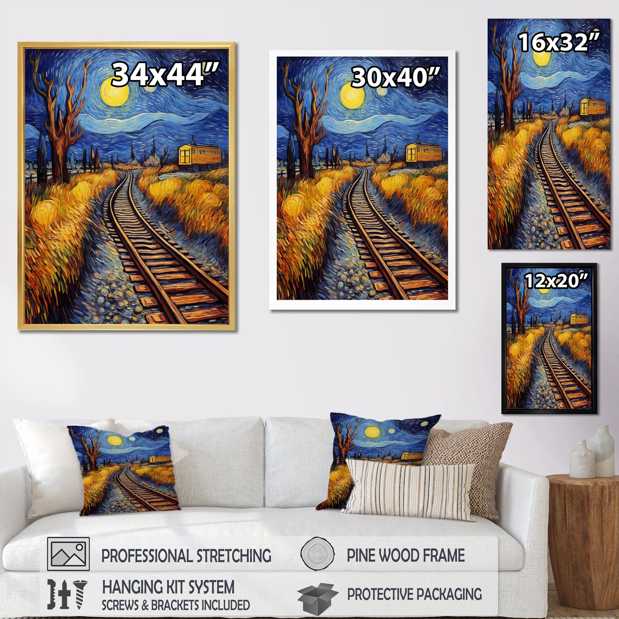 Train Rails By Vincent - Train Canvas Wall Art