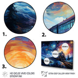 Abstract Train Rails By Vincent - Train Canvas Wall Art