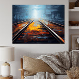 Train Serene Railways Track - Train Canvas Wall Art