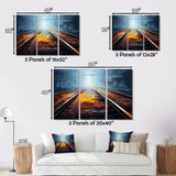 Train Serene Railways Track - Train Canvas Wall Art