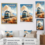 Abstract Train Sublime Landscapes I - Train Canvas Wall Art