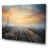 Train Transcendent Tracks - Train Canvas Wall Art