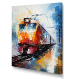Abstract Train Vibrant Motion I - Train Canvas Wall Art