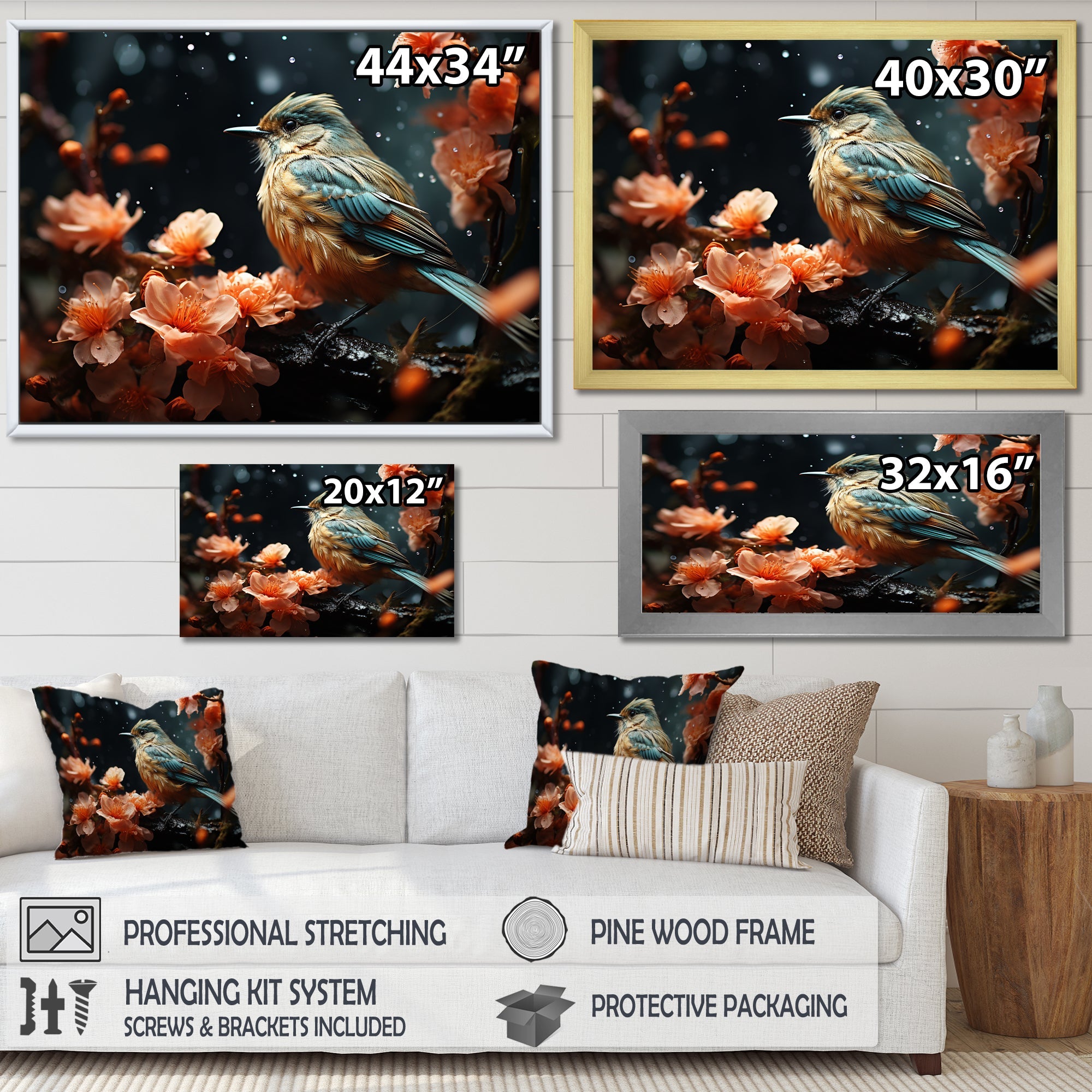 Bluebird Serenade Nature Photography - Bird Wall Art Prints