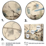 Bluebird Serenade Vintage Waterpainting - Blue Bird Wall Art