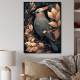 Cardinal Bird In Faded Retro Tones - Bird Home Decor Art