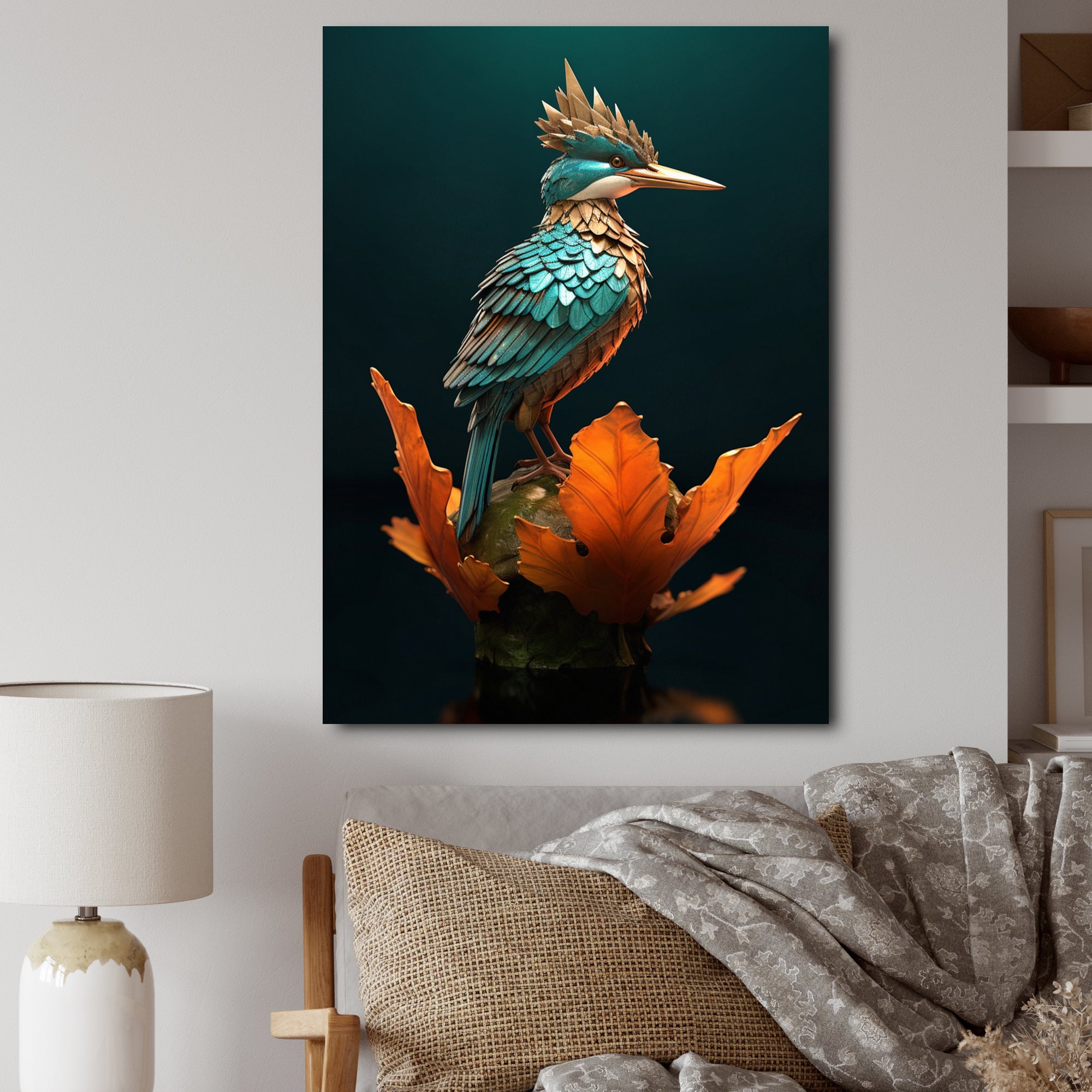 Blue Kingfisher Nature Photography - Bird Wall Decor