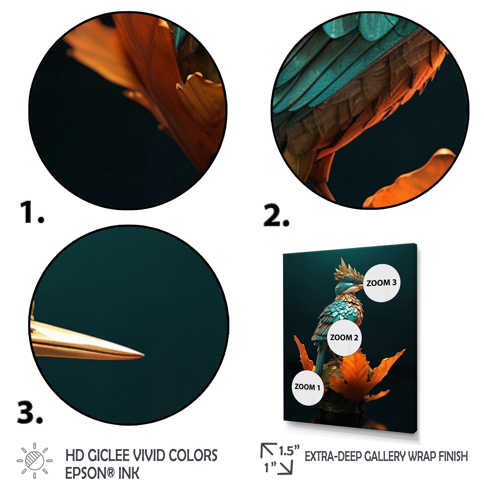 Blue Kingfisher Nature Photography - Bird Wall Decor