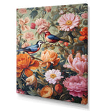 Tropical Birds In Paradise Flower field Painting - Bird Wall Art Prints