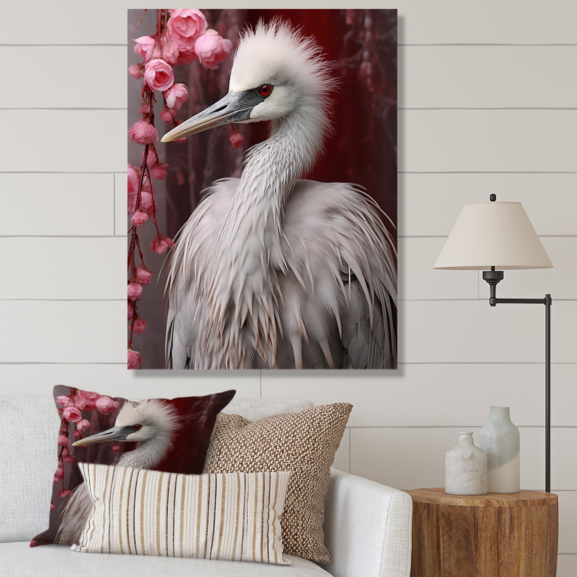 Majestic White Bird Nature Photography - Bird Living Room Wall Art