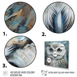 Portrait Of Magical Tribal White Owl - Owl Wall Art Prints