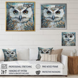 Portrait Of Magical Tribal White Owl - Owl Wall Art Prints
