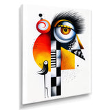 Strange Friendly Creature With Bird - Bird Canvas Wall Art