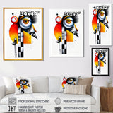 Strange Friendly Creature With Bird - Bird Canvas Wall Art