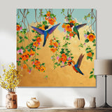 Kolibri Birds Drinking Flower Nectar - Bird Wall Art Prints