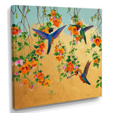 Kolibri Birds Drinking Flower Nectar - Bird Wall Art Prints