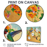 Kolibri Birds Drinking Flower Nectar - Bird Wall Art Prints