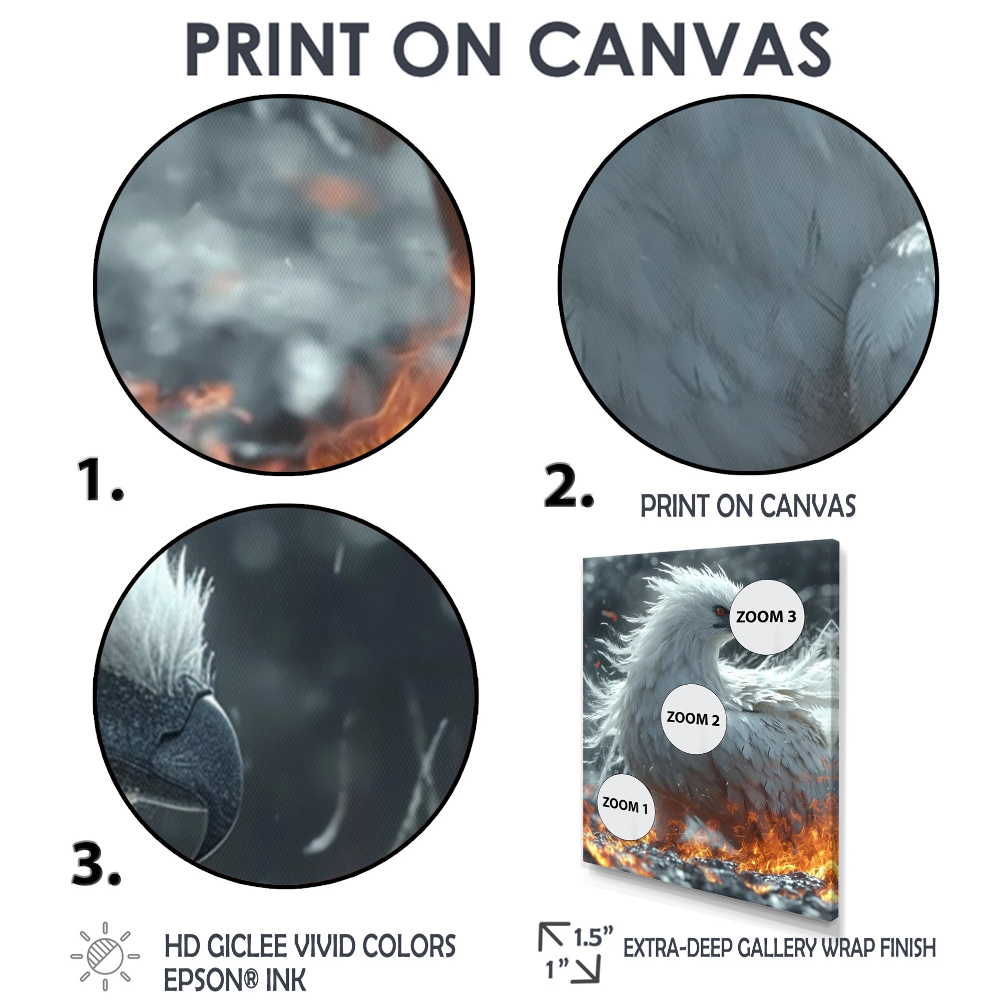 Mythical Majestic Firebird - Bird Wall Art Prints