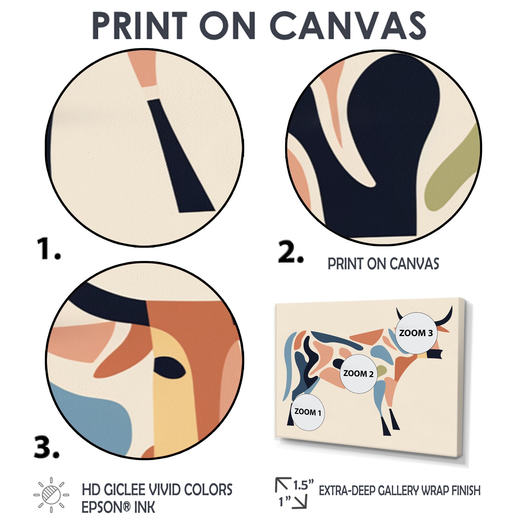 Power in Motion Graphic Bull - Bull Wall Decor