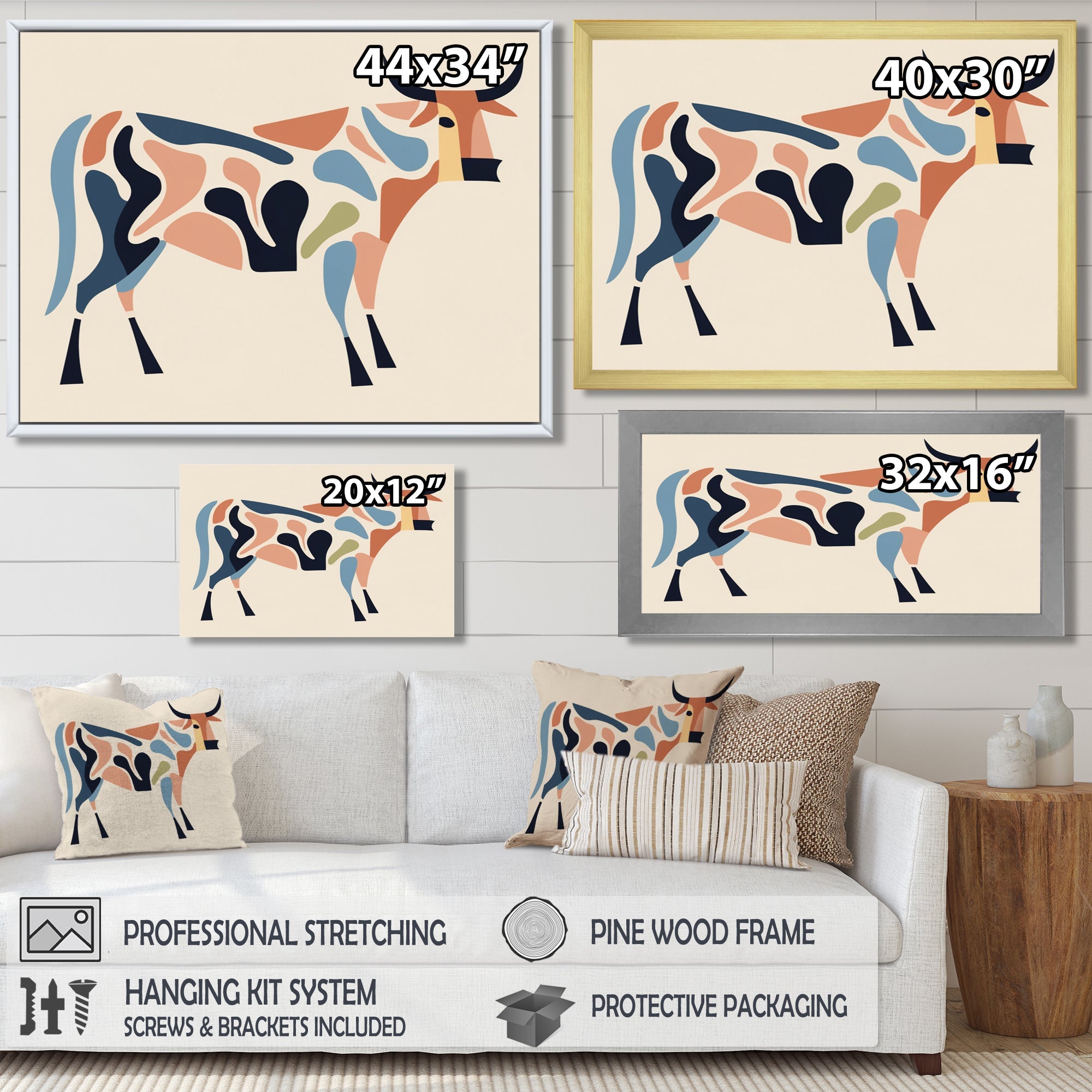 Power in Motion Graphic Bull - Bull Wall Decor