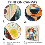 Colorful Portrait Of Endearing Dachshund - Dog Dachshund Bedroom Wall Art