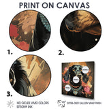 Glamorous Dachshund Portrait - Dog Dachshund Canvas Wall Art