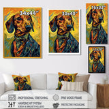 Stylish Dachshund In Elegant Suit - Dog Dachshund Wall Decor