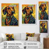 Stylish Dachshund In Elegant Suit - Dog Dachshund Wall Decor
