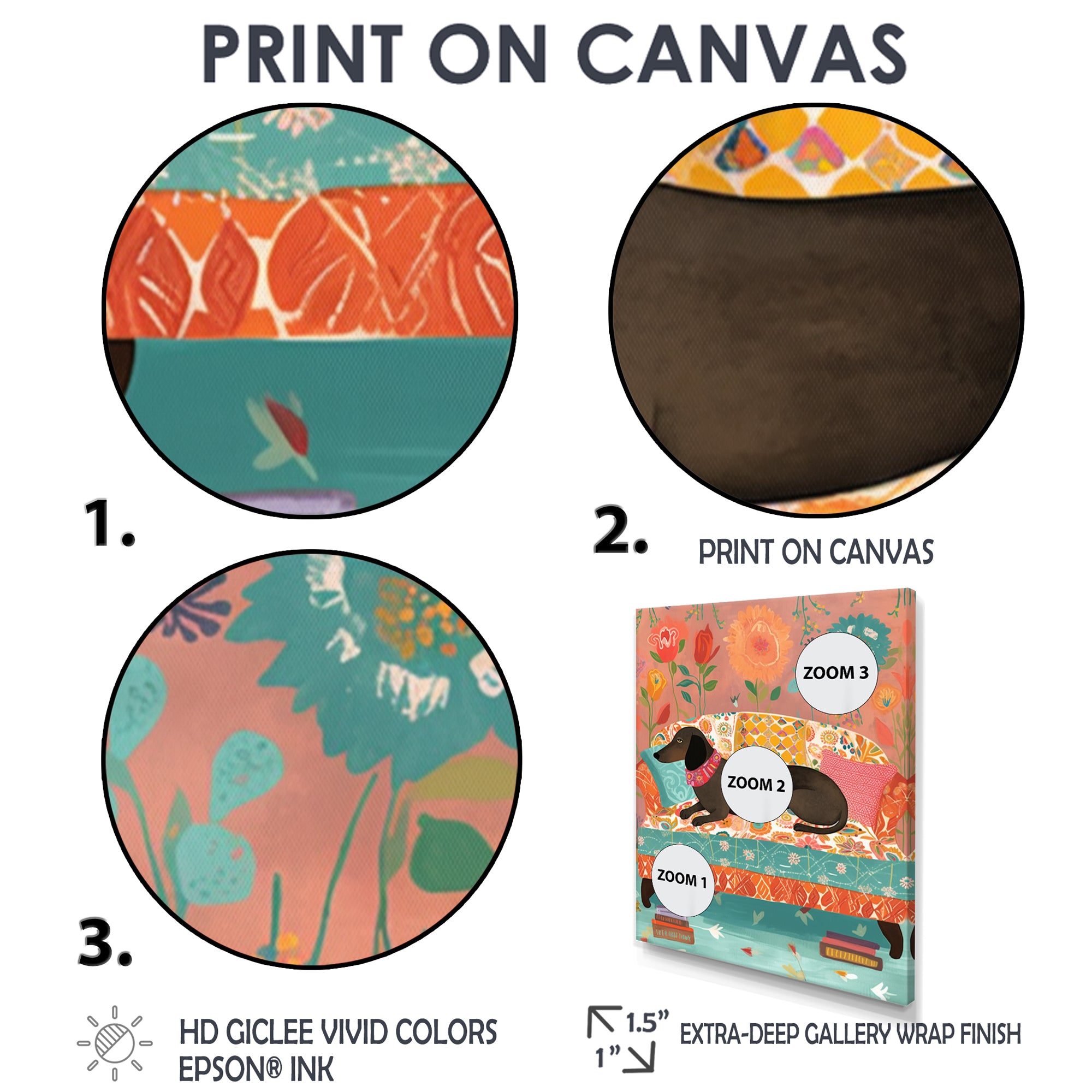 Dachshund Resting On The Couch Boho Interior - Dog Dachshund Wall Decor