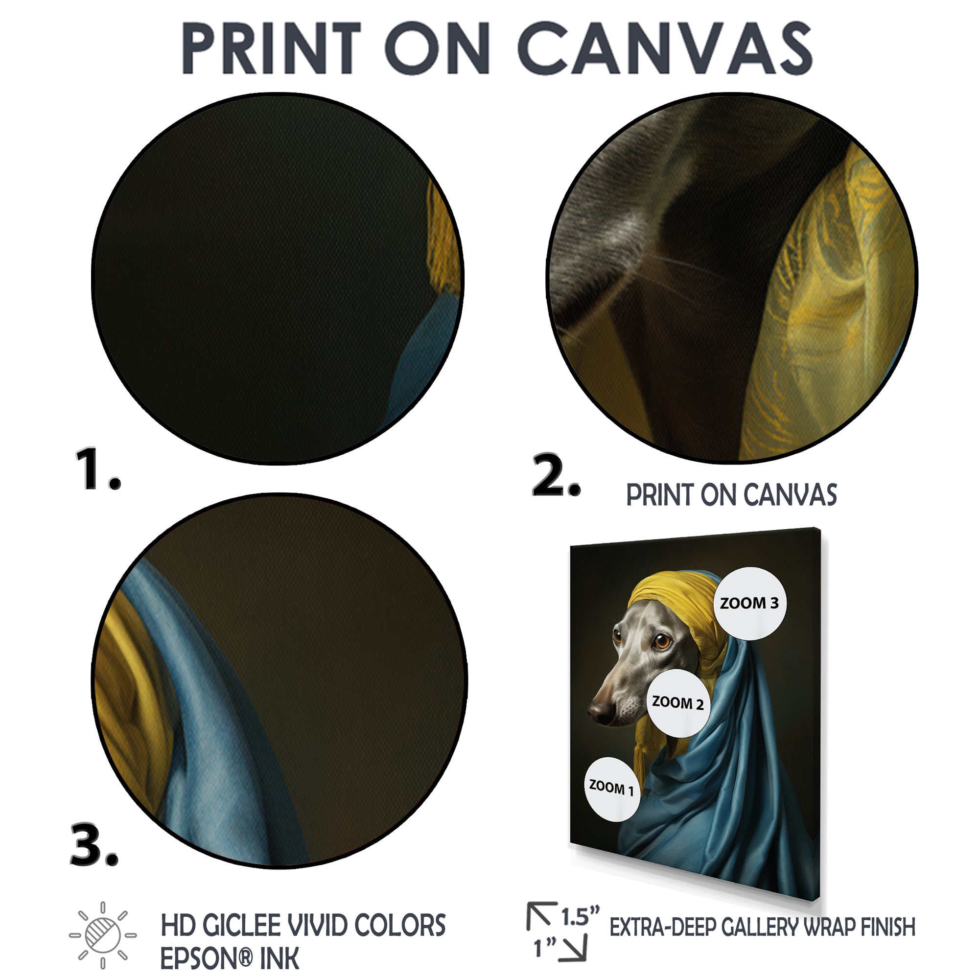 Elegant Portrait Of Greyhound - Dog Wall Art Prints