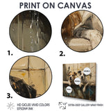 Two Dogs In The Bathtub Vintage - Brown Dog Bathroom Wall Art