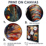 Colorful Elephant With Blooming Flowers - Elephant Fashion Wall Art Prints