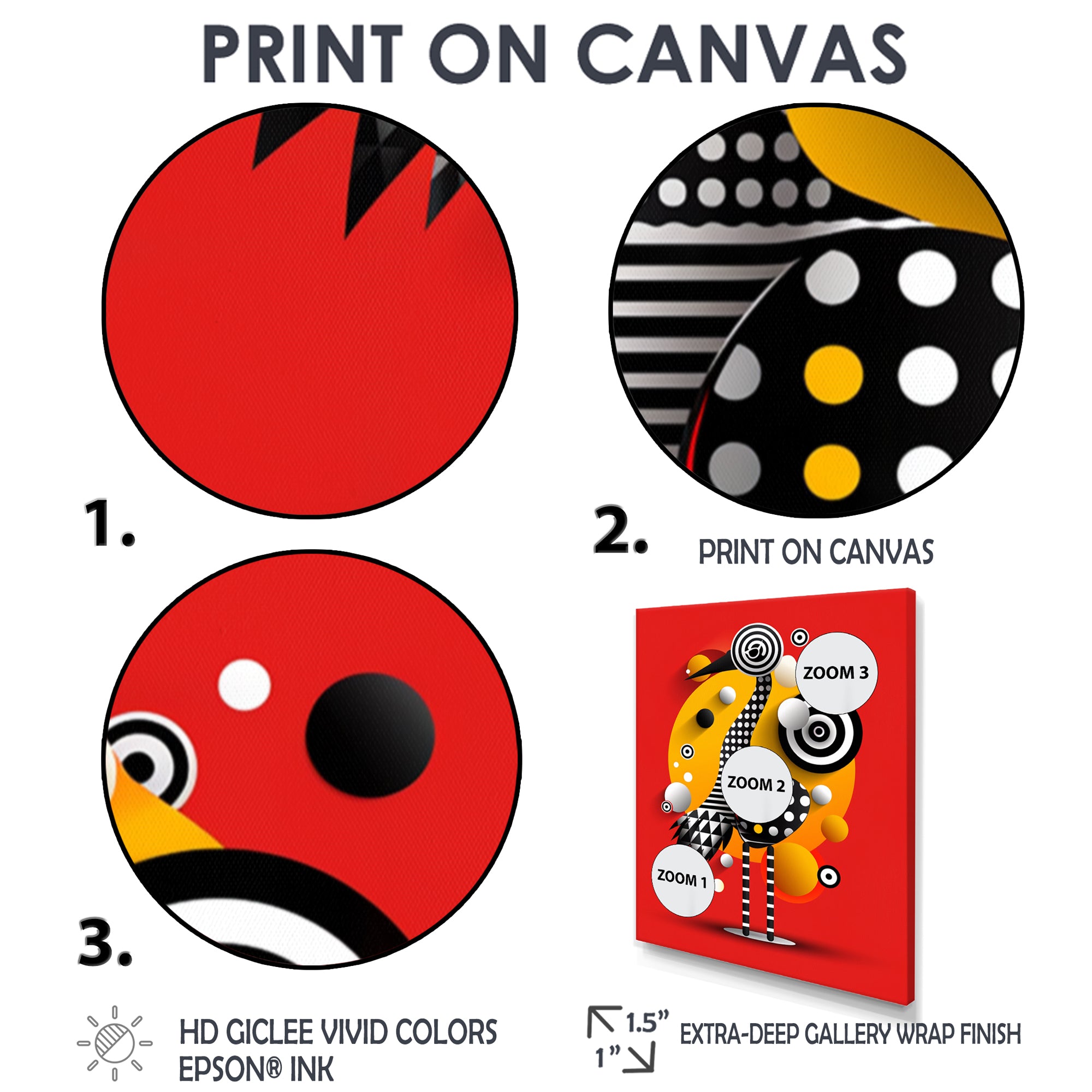 Retro Abstract Flamingo Graphic Geometrics - Flamingo Living Room Wall Art