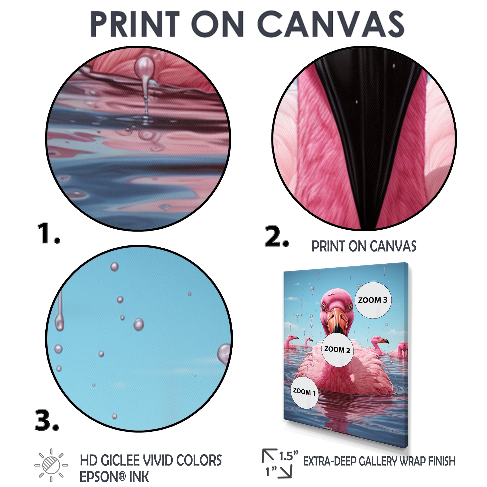 Pink Flamingo Family Celebration - Flamingo Wall Decor