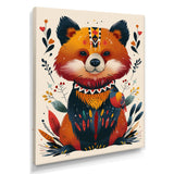 Cute Boho Bear Retro Botanical - Bear Wall Art Prints