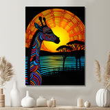 Gorgeous Giraffe Magical Sunset - Giraffe Wall Decor