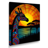 Gorgeous Giraffe Magical Sunset - Giraffe Wall Decor